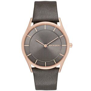 Skagen Women's Holst Grey Leather Watch